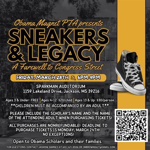 Sneakers and Legacy A farewell to Congress Street. Friday, March 28th 6pm to 9pm